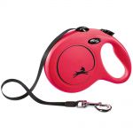 FLEXI Rollleine New CLASSIC Gurt - 8m, bis 50kg Rot