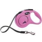 FLEXI Rollleine New CLASSIC Gurt - 5m, bis 15kg Pink
