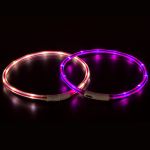 Karlie Visio Light LED-Leuchtschlauch mit USB - Gestreift rot-weiß