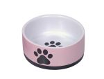 Nobby Keramiknapf Paw - rosa 400 ml / Ø 14 x 6,5 cm