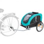 Trixie Fahrrad-Anhänger - schwarz/türkis 