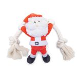 Beeztees Xmas Hundeplüschtier Santa mit Seil 