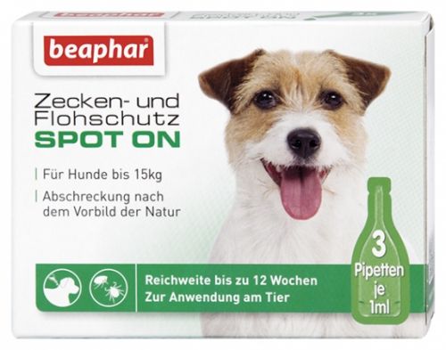 Beaphar Zecken- und Flohschutz Spot-on kleiner Hunde 3x1ml 