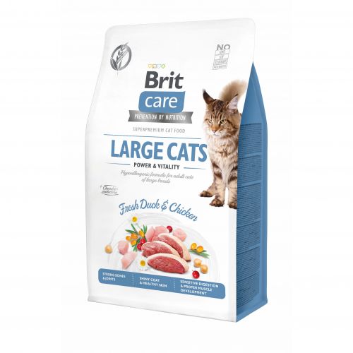 Brit Care Cat Grain-Free - Large cats - Power & Vitality 