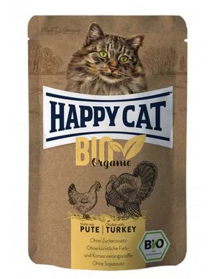 Happy Cat Bio Pouch Huhn & Pute 85g 