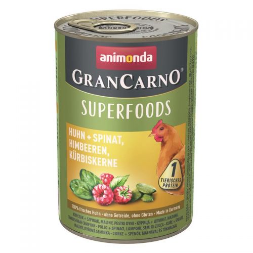 Animonda GranCarno Adult Superfood Huhn & Spinat 400 g