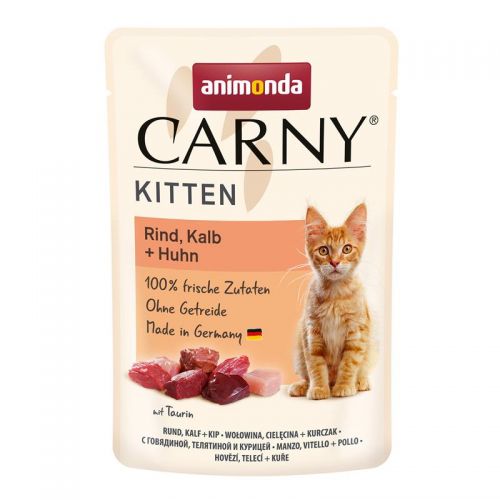 Animonda Carny PB Kitten Rind, Kalb + Huhn 85g 