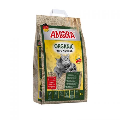 AMORA Katzenstreu Organic 8 Liter / 4,6 kg