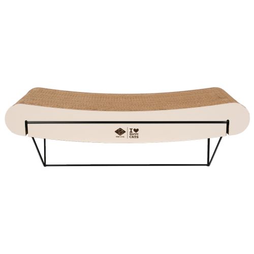 D&D gebogenes Wandregal aus Pappe David - braun/beige 