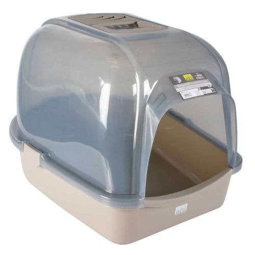 EBI Katzentoilette Eclipse M - transparent/grau 