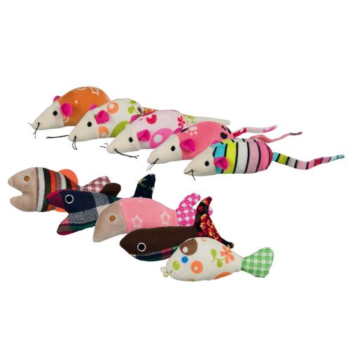 Trixie Katzenspielzeug Maus oder Fisch 
