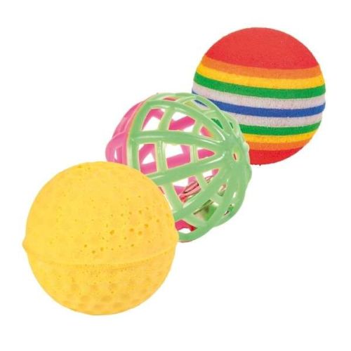 Trixie 3er Set Spielbälle - 3,5 - 4 cm 