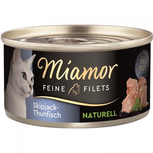 Miamor Feine Filets Naturelle Skipjack & Thunfisch 80g 