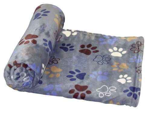 Nobby Fleece-Decke Lissi - dunkelgrau 100 x 150 cm