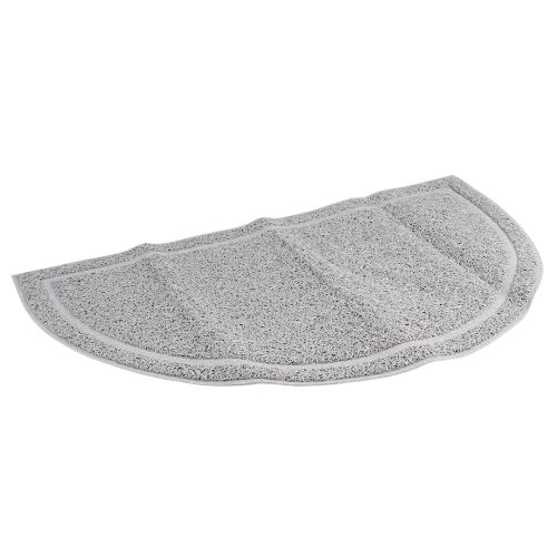 Duvoplus Toiletten-Vorleger halbrund - grau 