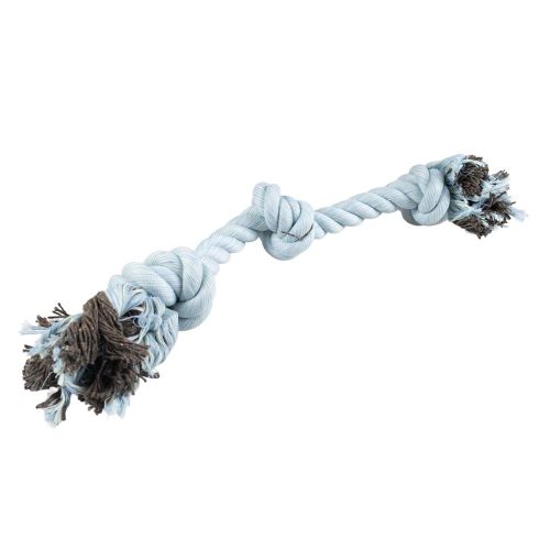 Duvoplus Flossy Seil mit 3 Knoten - blau 