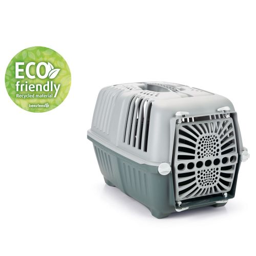 Beeztees Eco Transportbox Praktiko - grün/grau 