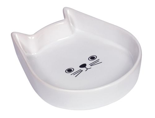Nobby Keramikschale Kitty Face - weiß 