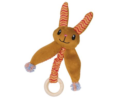 Nobby Katzenspielzeug Hase mit Holzring 