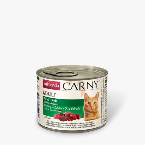 Animonda Cat Dose Carny Adult Rind & Reh & Preiselbeeren 200 g