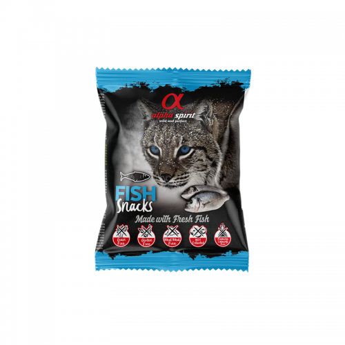 alpha spirit Cat Snacks Bag Fisch - 50g 