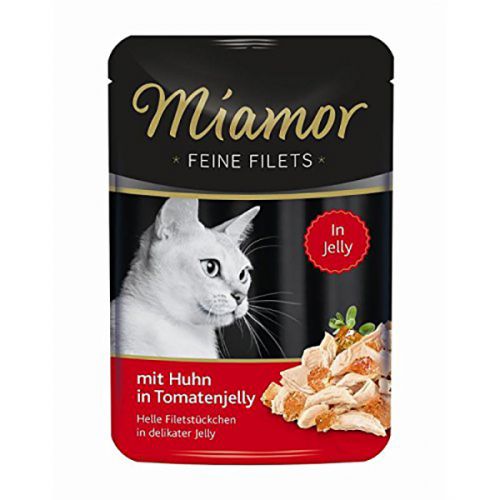 Miamor Portionsbeutel Feine Filets 100g Feine Filets Huhn & Tomatenjelly