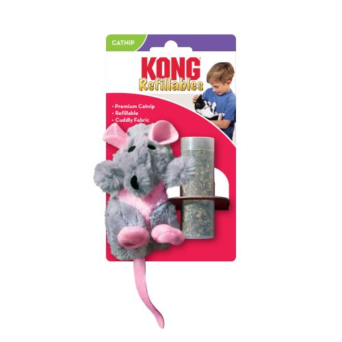 KONG Cat Refillable Catnip Rat 