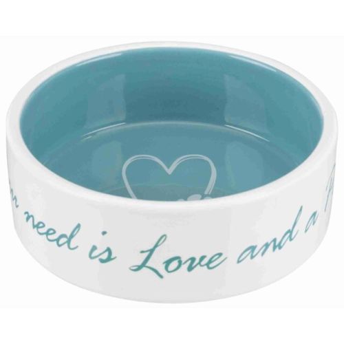 Trixie Keramiknapf Pet's Home - creme/petrol 
