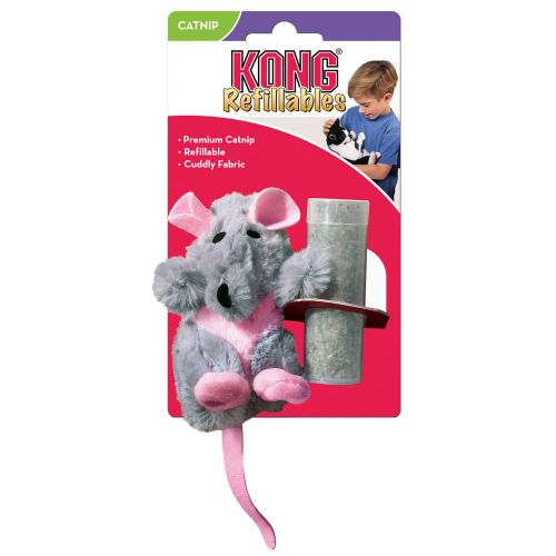 KONG Cat Refillable Catnip Rat 