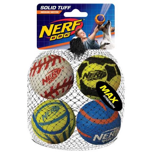 NERF DOG Tennis Balls megastark 6,4 cm / 4 Stück