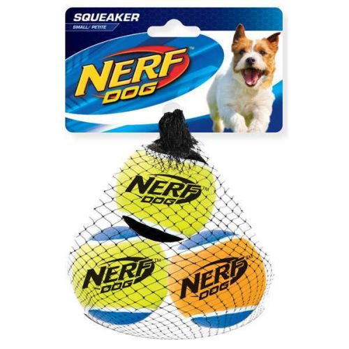 NERF DOG Tennisball mit Quietscher S / 3er Set