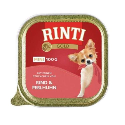 RINTI Gold mini 100g Rind & Perlhuhn