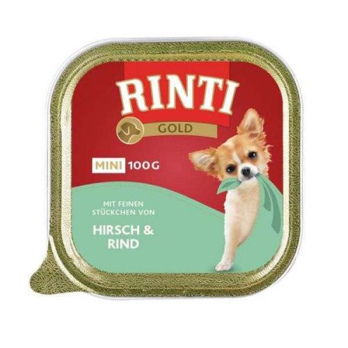 RINTI Gold mini 100g Hirsch & Rind