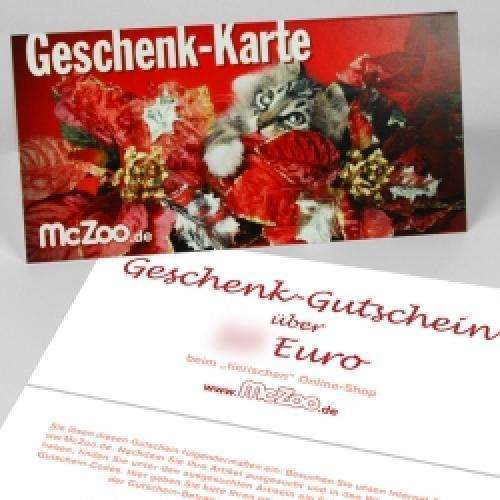 McZoo Geschenk-Gutschein Katzenmotiv 20 Euro