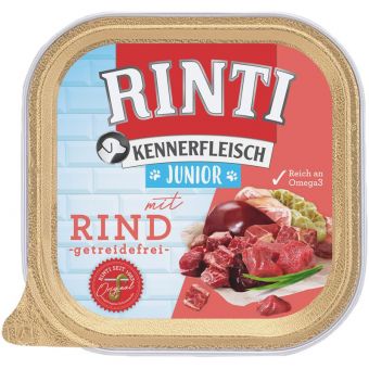 Rinti Schale Kennerfleisch Junior mit Rind 300g 