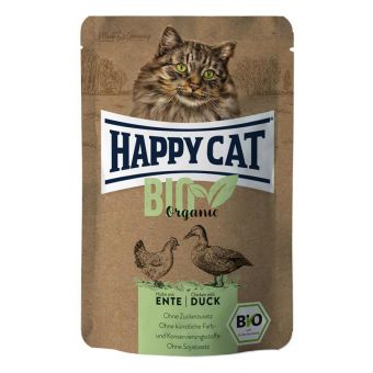 Happy Cat Bio Pouch Huhn & Ente 85g 