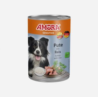 AMORA Dog Sensitive Pute & Reis 