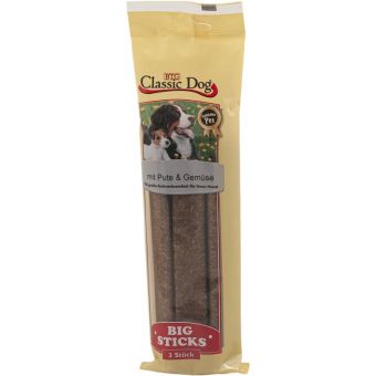 Classic Dog Big Sticks Pute & Gemüse 3er Pack 