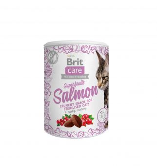 Brit Care Cat Snack Superfruits - Salmon 100g 