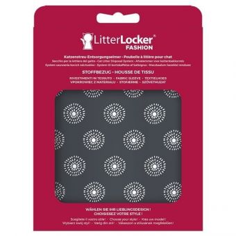 LitterLocker Fashion Bezug Flowers - grau 