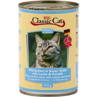 Classic Cat Dose Soße mit Lachs & Forelle 415g 
