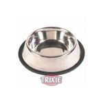 Trixie Edelstahlnapf mit Gummiring 0,9 l