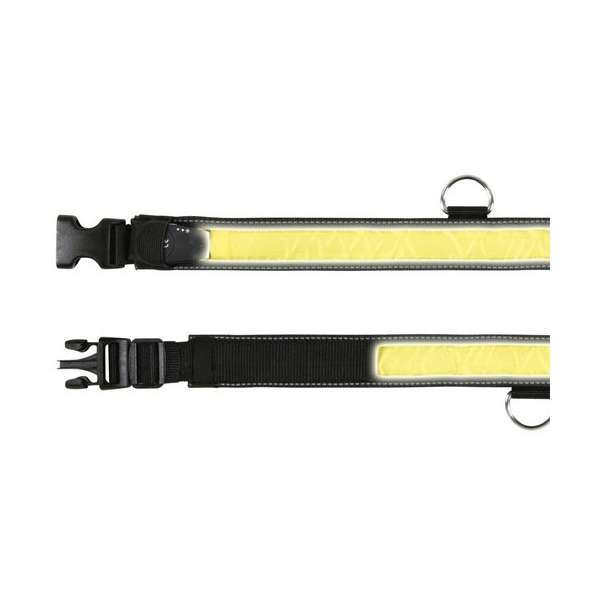 Trixie Flash + Reflect Halsband - Schwarz-Gelb 