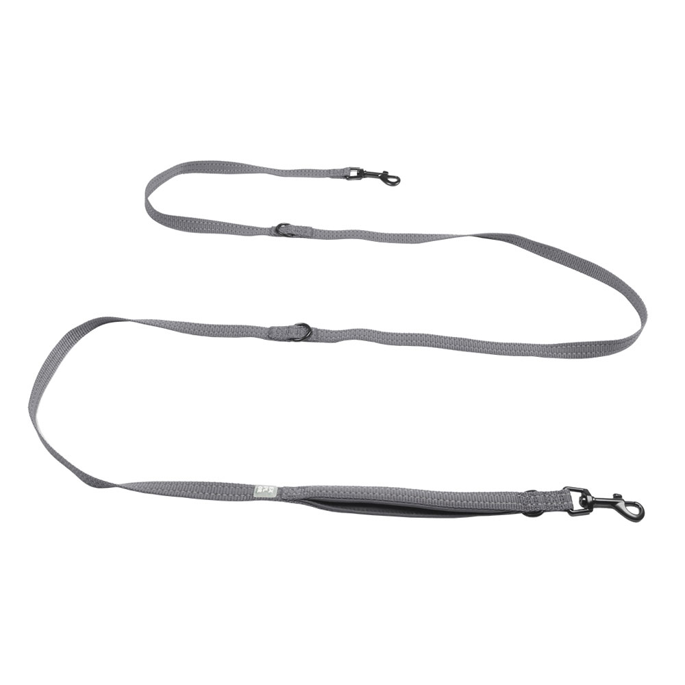 Duvoplus Trainingsleine EXPLOR Ultimate Fit Safety - Silver Reflective 220cm - 25mm