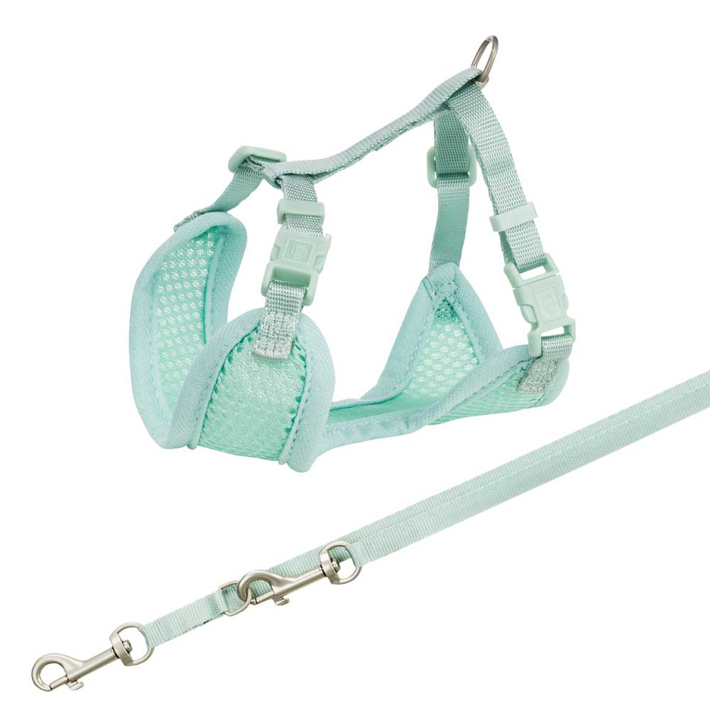 Trixie Junior Welpen-Softgeschirr mit Leine mint