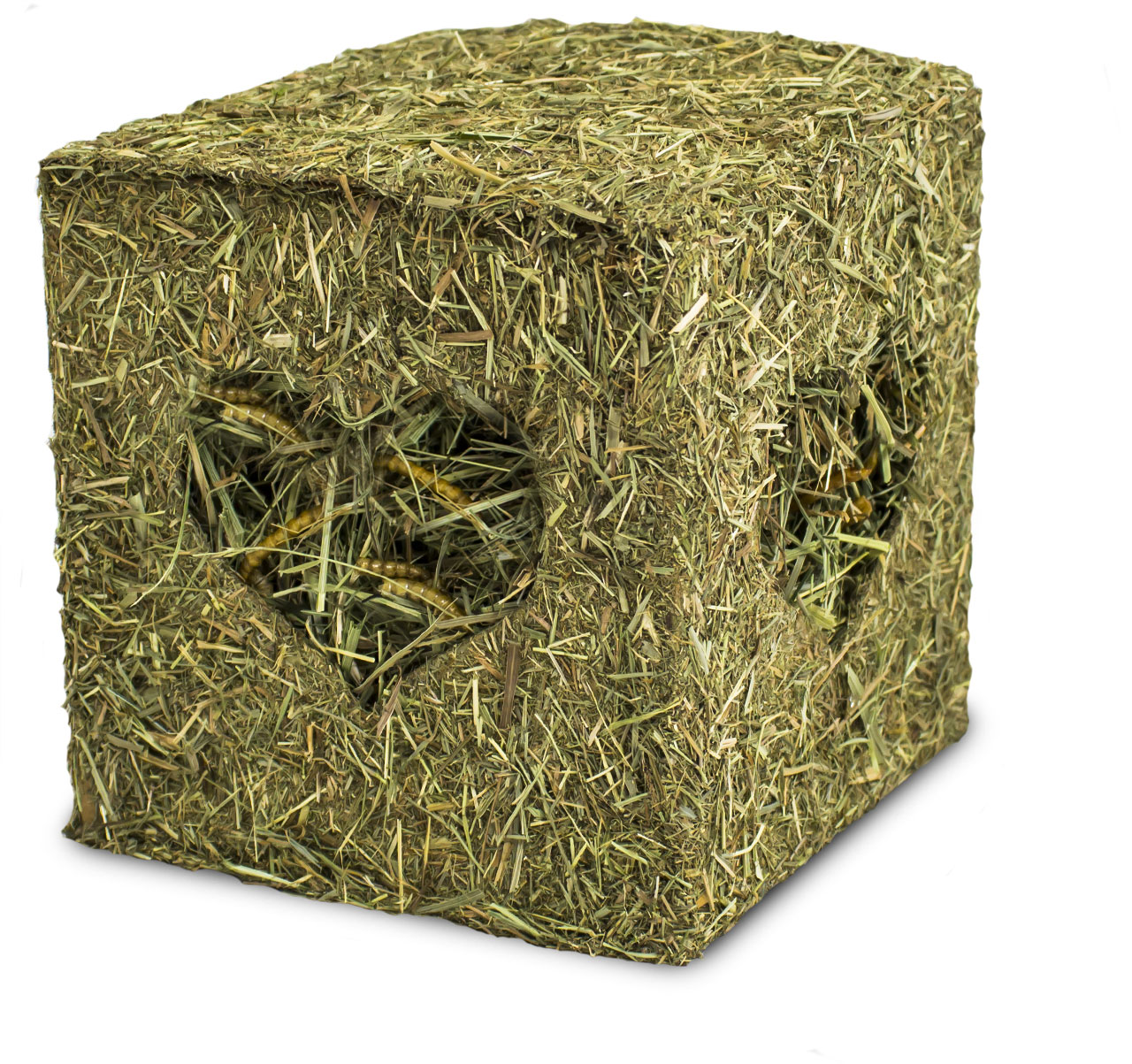 JR Farm Heu Würfel klein mit Mehlwürmern 125g 