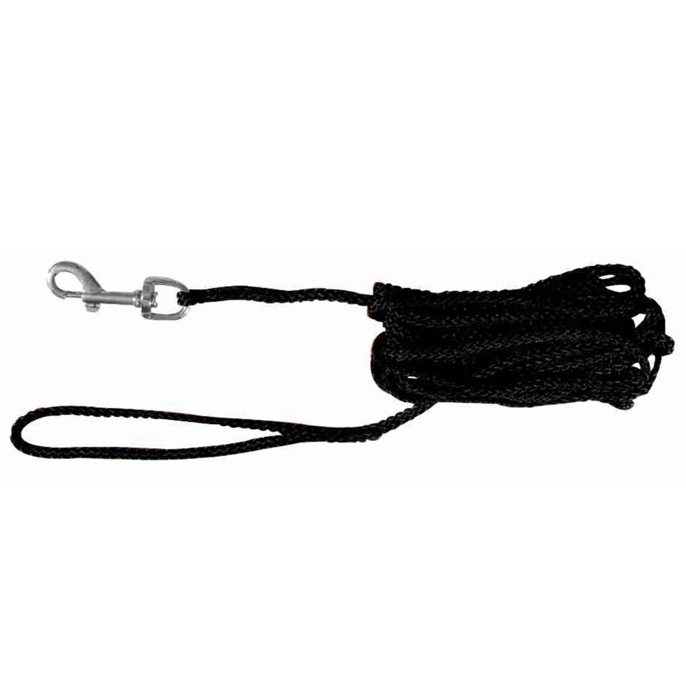 Trixie Schleppleine aus Nylon - schwarz, 5 m 