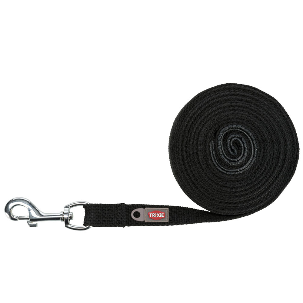 Trixie Schleppleine, 5 m / 20 mm, schwarz 