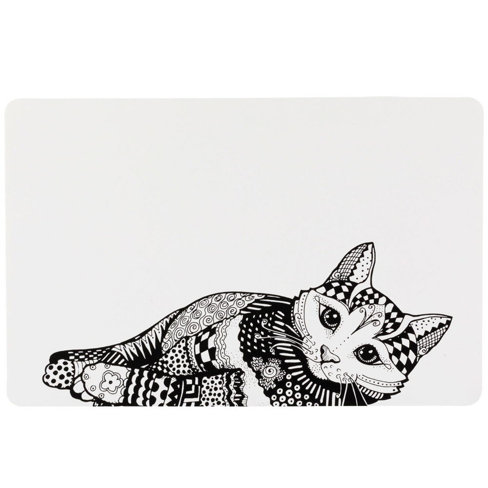 Trixie Napfunterlage Mandala Katze - 44 × 28 cm 