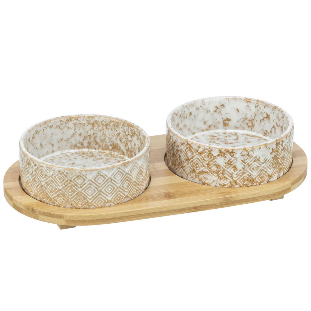 Trixie Napf-Set, Keramik/Bambus 